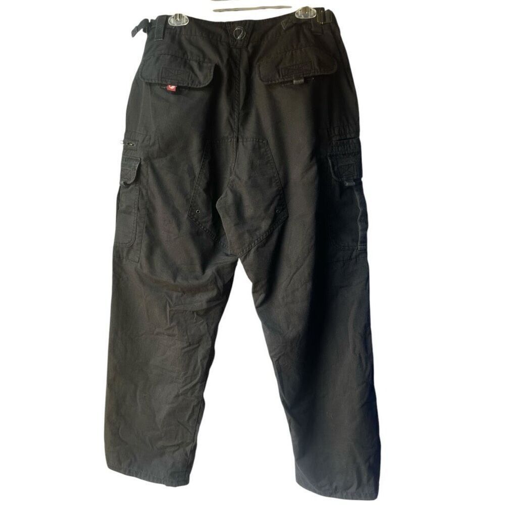 Mens Dye Precision Black Utility Cargo Pants Gorpcore Tactical Size 34